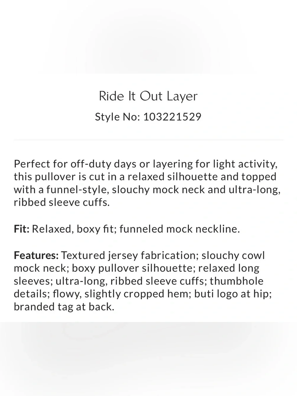 Free People Movement Ride it Out Layer